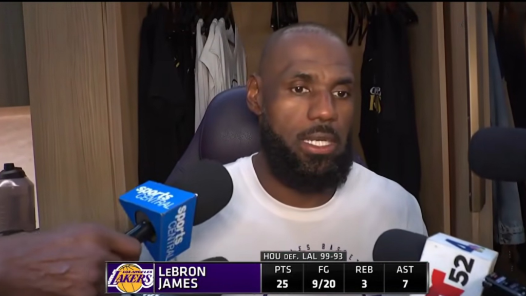 Lebron james estadísticas vs houston