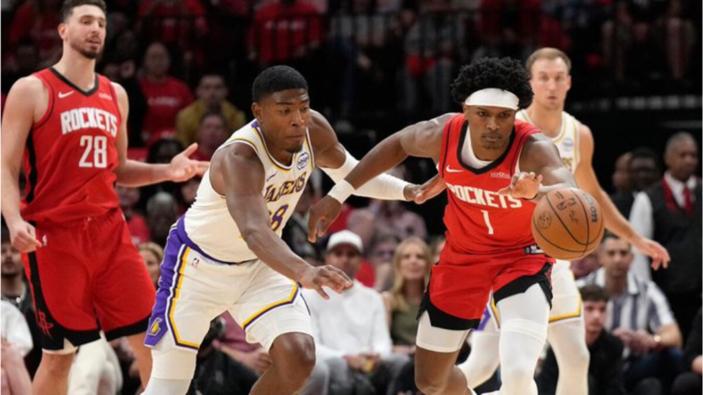 Houston arrolló a Lakers