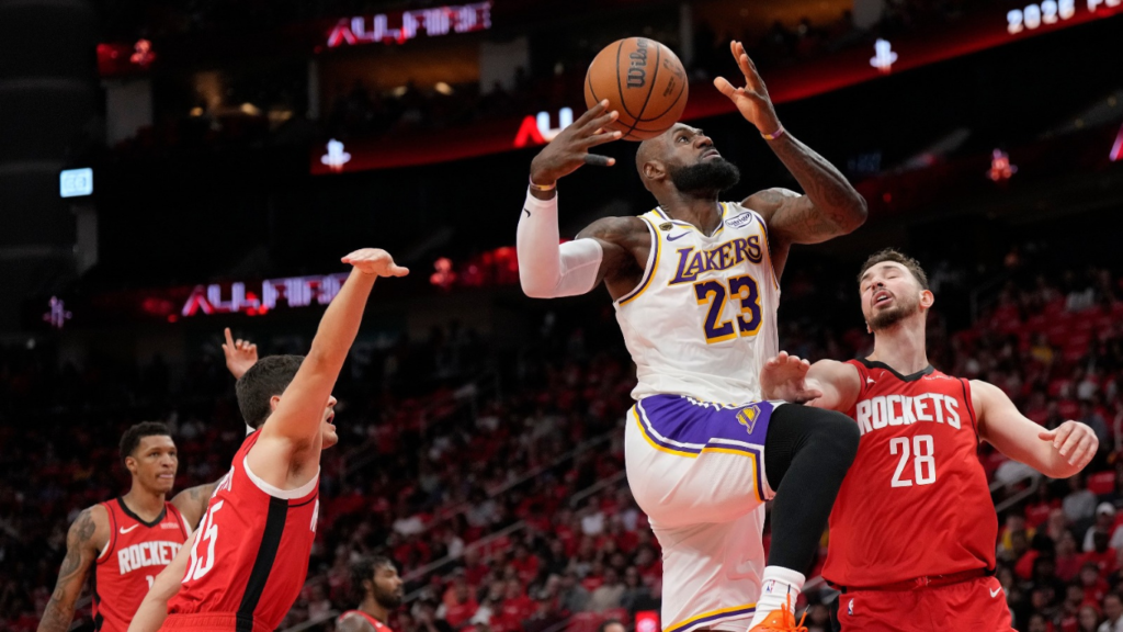 hay juego 5 entre Lakers y Houston