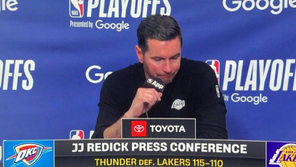Declaraciones tras juego 4 Lakers vs OKC: JJ Redick 1 jj redick conferencia partido 4 lakers vs okc