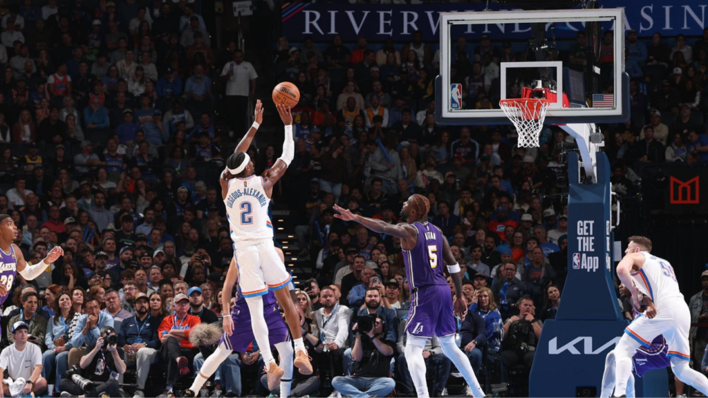 Oklahoma City Thunder vs Angeles Lakers
